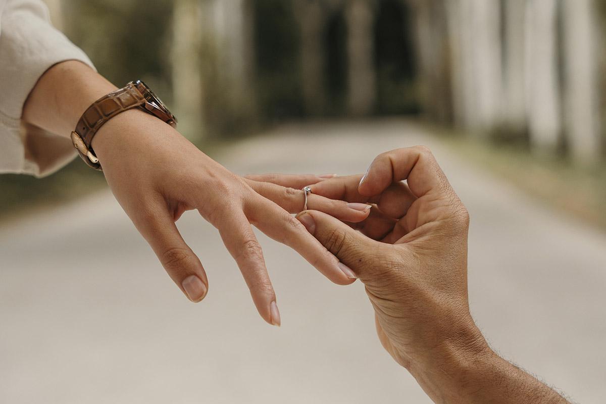 Fotografia de pedida de mano